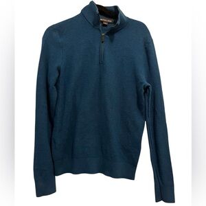 Michael Kors Men's M Teal Zip-Up Sweater